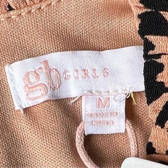 GB Girls Brown Black print Long Sleeve Dress Girls - Picture 6 of 17